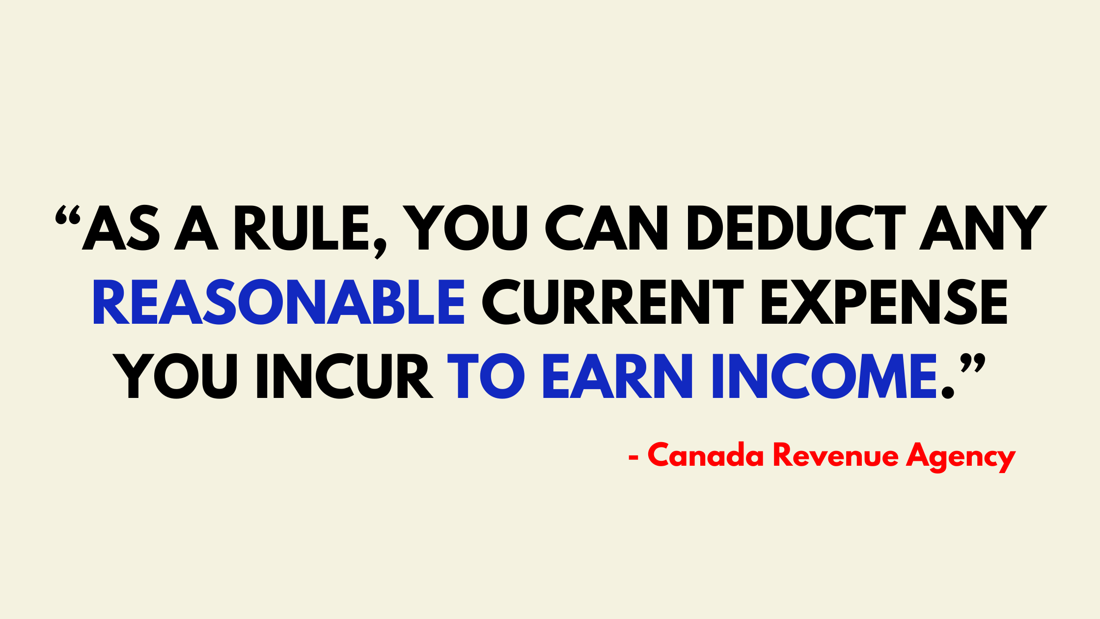 CRA Deduction Definition